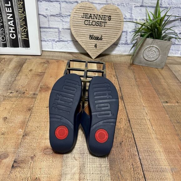 FitFlop Womens Shuv Leather Toe Post Sandals size - Picture 3 of 10